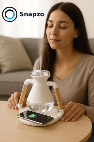 3-in-1 draadloze oplader + aroma-diffuser – Misvolt InnovaGoods.