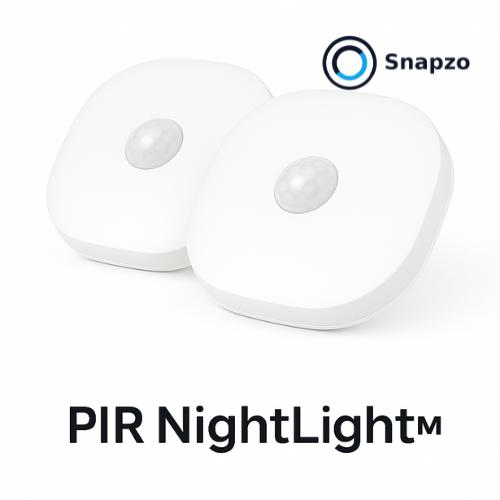 PIR NightLight™ draadloos bewegingslampje – warm wit, 2-pack.