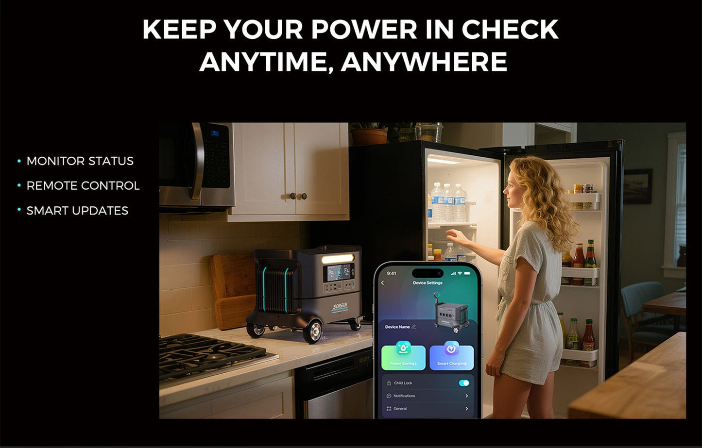 Sorein A2 2074Wh (LFP) – 2200W Portable Power Station